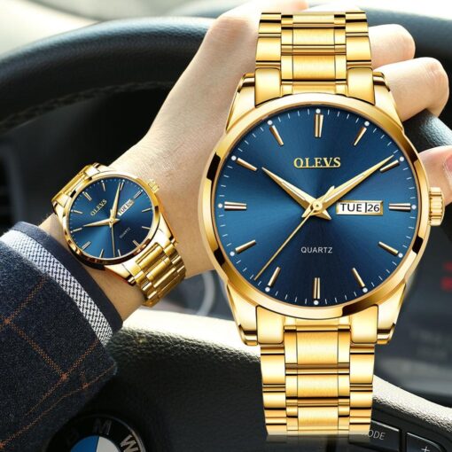 OLEVS 6898 Mens Quartz Watches Brand Luxury Casual Fashion Smart Men’s Watch