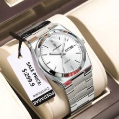 POEDAGAR 858 Luxury Man Wristwatch Waterproof Luminous Date Week Men Watch