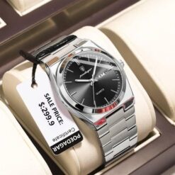 POEDAGAR 858 Luxury Man Wristwatch Waterproof Luminous Date Week Men Watch