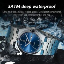 POEDAGAR 858 Luxury Man Wristwatch Waterproof Luminous Date Week Men Watch