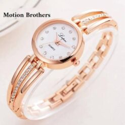 Jwc Women Watch Stainless Steel Magnetic Absorbing Analog Quartz