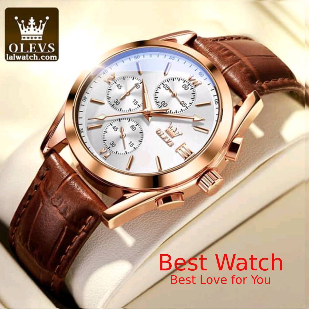 OLEVS 2871 Luxury Smart Fitness Wrist Watch white