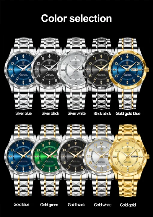 POEDAGAR 306M Luxury Quartz Watch - Image 3