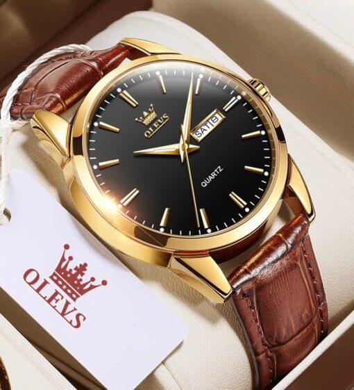OLEVS 6898 Mens Quartz Watches Brand Luxury Casual Fashion Smart Men's Watch - Image 2