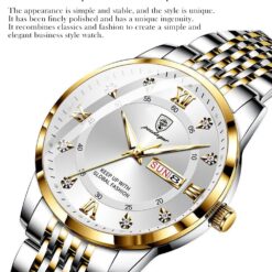 POEDAGAR 936 Fashion Luminous Quartz Watch For Men