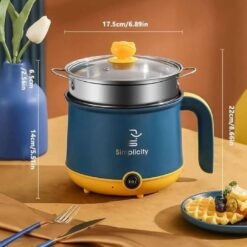 Electric Cooking Pot Multifunctional Nonstick 2 in 1